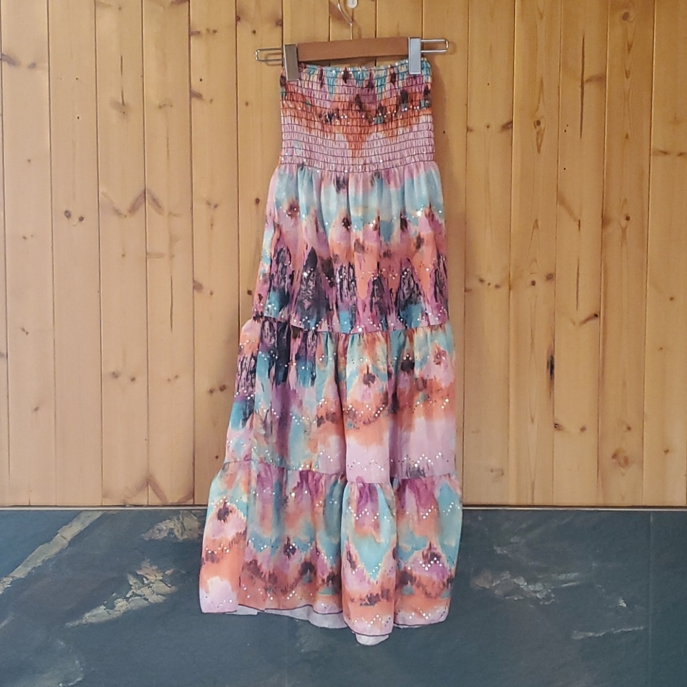 Long Flowly skirt or tube dress